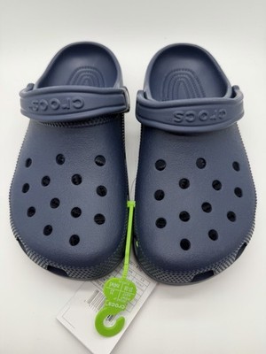 Crocs Men s Classic Clog Sandal Blue Slip-On Rubber Upper US 5