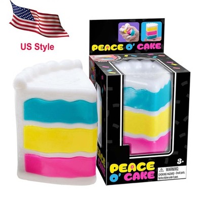ULTRA RARE   Peace O Cake Limited Edition Sensory Squeeze Toy For Ages 3 And Up