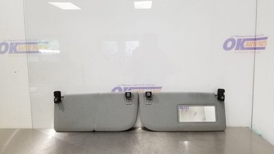 22 FORD F150 XL CREW CAB SUN VISOR SET PAIR GRAY CLOTH