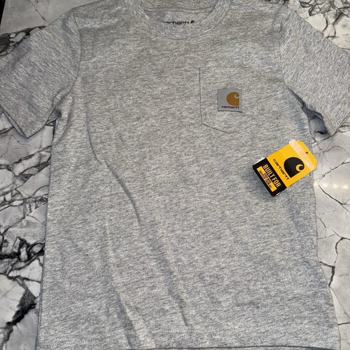 Carhartt Boys Camo Deer Pocket Tee Shirt Gray NEW - Picture 2 of 3