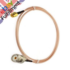 3.2ft RF Coaxial SMA UHF Cable + Adapter Kit for Baofeng CB Radio Walkie Talkie