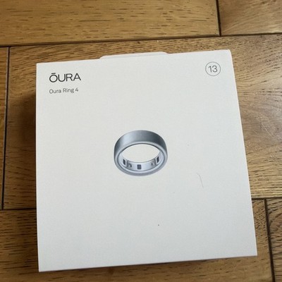 Oura Ring Gen 4 Health Fitness Smart Brushed Silver Ring, Größe 13