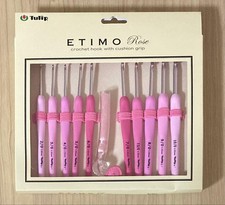 ETIMO Rose Crochet Hook Set Rose Knitting Needle With Cushion Grip Tulip TER-001