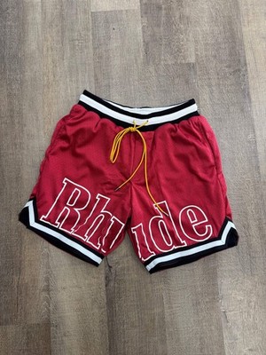 Rhude Court Logo Short Red - Size XS