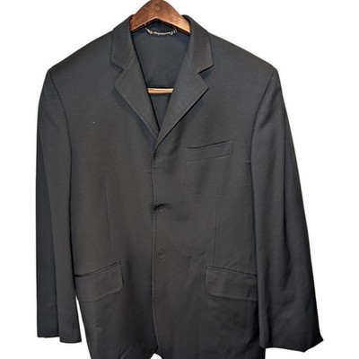 VINTAGE DOLCE & GABBANA Black 3 Button Blazer Jacket MADE IN ITALY Size 40 R