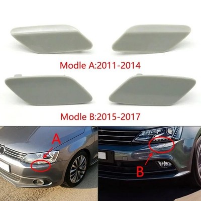 Front Headlight Lamp Washer Spray Cleaning Jet Cover Cap For VW Jetta 2011-2017