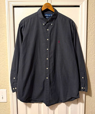 VTG Ralph Lauren Yarmouth Men s 17.5 Plaid Multicolor Cotton Button-Down Shirt