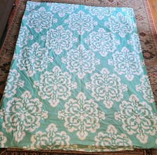 Pottery Barn Teen Duvet Damask TWIN reversible POOL Turquoise Surf Beach