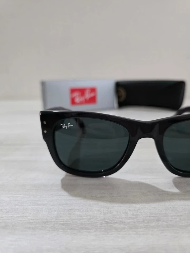 Occhiali Da Sole Ray-Ban Mega Wayfarer RB0840S Nero Colore 1390/B1 Taglia 51-21 - Image 4 of 4