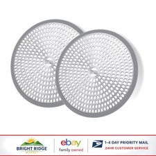 Shower Drain Hair Catcher Strainer with Stainless Steel and Silicone Design