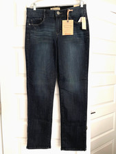 NEW WITH TAGS DEMOCRACY SIZE 12 STRAIGHT LEG BLUE DENIM JEANS MEDIUM WASH
