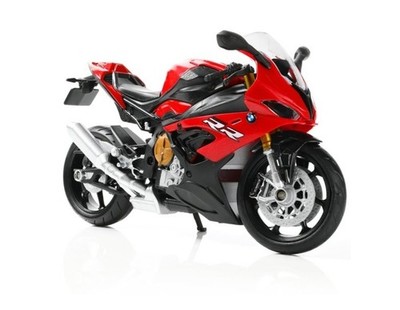 BMW S1000RR  1:12 Diecast Motorcycle Red Black Kickstand Absorber