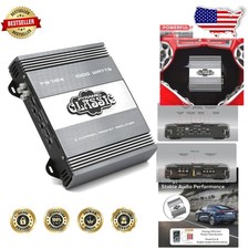 Powerful 1000W 2-Channel Car Amplifier, MOSFET, RCA, Thermal Protect