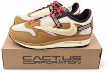 NEW Size 7 - Nike Air Max 1 x Travis Scott Low Baroque Brown NIB