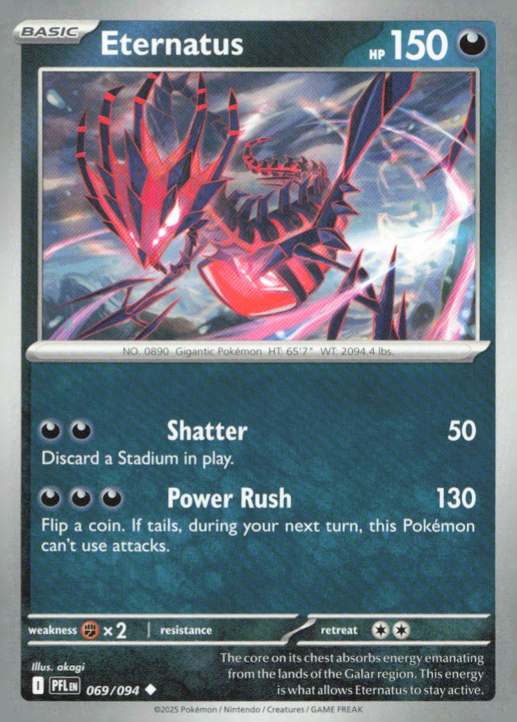 Eternatus Uncommon ME02: Phantasmal Flames 069/094 NM