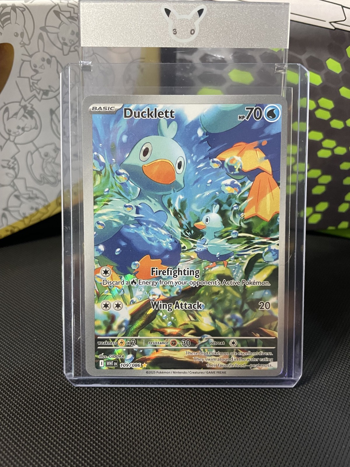 2025 Pokemon White Flare Ducklett Illustration Rare #109/086