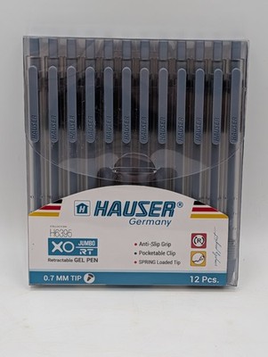 Hauser XO Jumbo RT Retractable Gel Ball Pen Black Ink .7mm tip