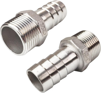 2''(50Mm) Hose Barb to 2'' NPT Male Threaded- Stainless Steel Hose Fitting Connect