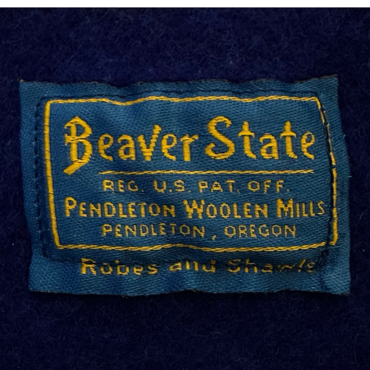 Vintage Pendleton Beaver State Chief Joseph Blanket 70x52 Cobalt