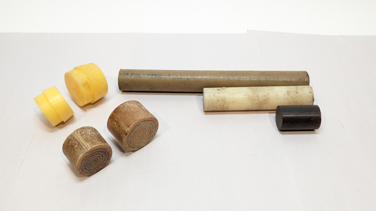 Split Head Mallet Hammer Face Lot Rawhide Urethane Polypenco Nylatron Rod Stock
