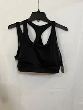 Avia Women's Plus Double Layer Mesh Sports Bra Black Soot New Many sizes