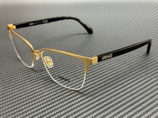 VERSACE VE1304 1002 Gold Black Women's 54 mm Eyeglasses