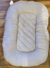 New Homyrium Taupe Infant Pillow Lounger Sleeper 28 x 19"