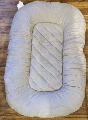 New Homyrium Taupe Infant Pillow Lounger Sleeper 28 x 19''