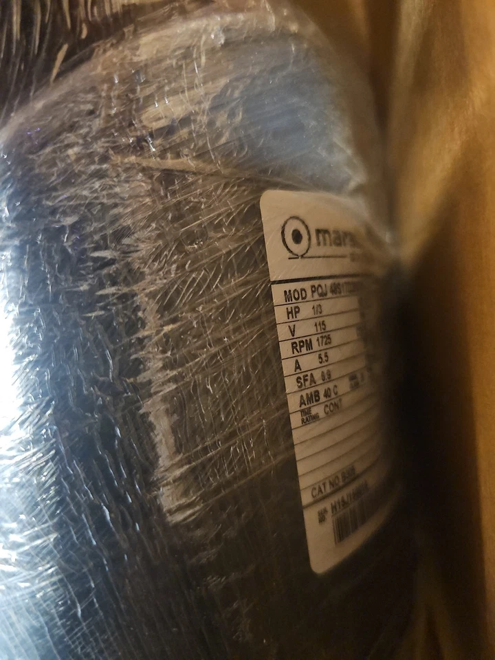 Marathon B305 Electric Motor 1/3 HP 1725 Rpm 1PH 115 Volt 48Y 048S17D2057 - Image 3 of 4