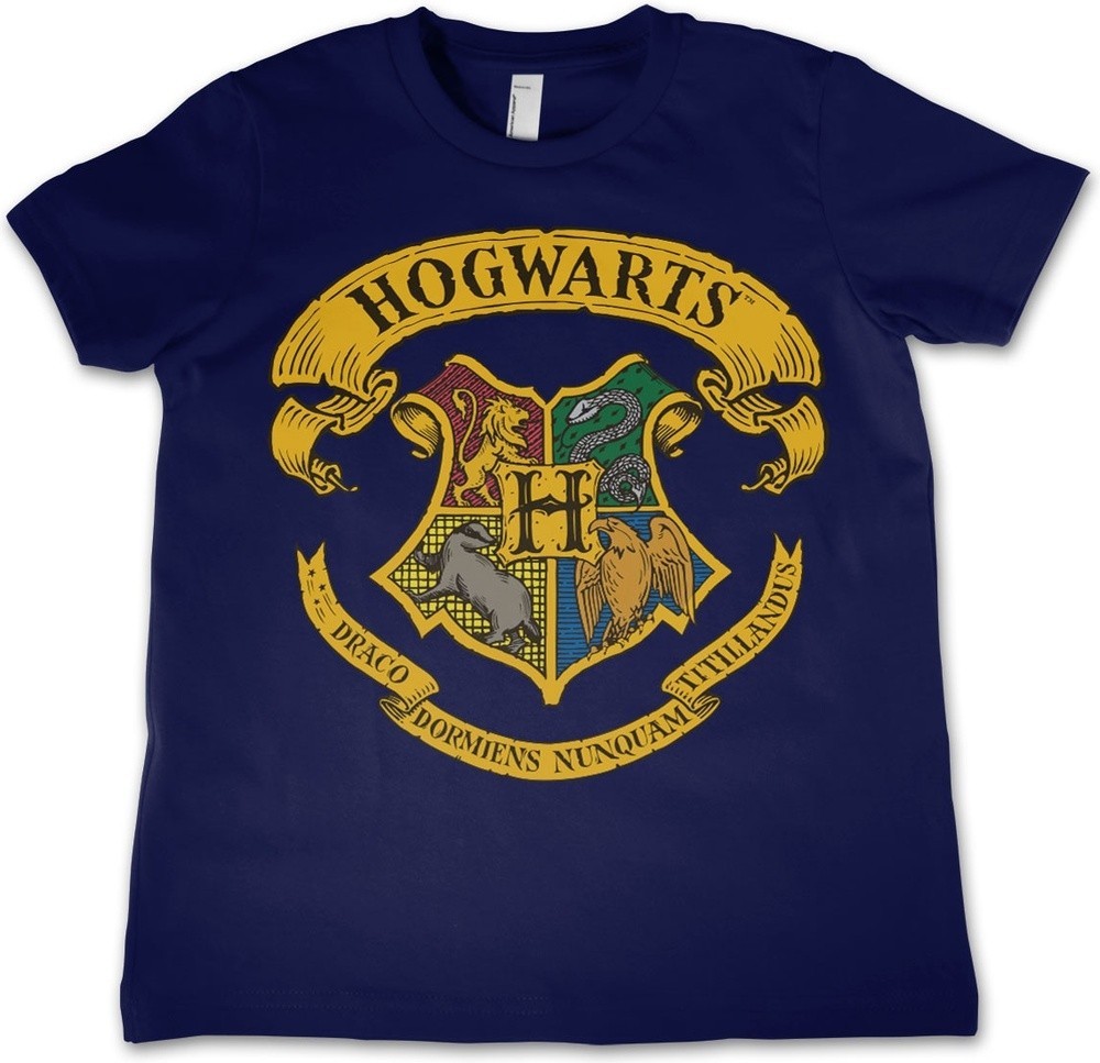 Harry Potter Hogwarts Crest Kids T-Shirt Kinder Navy 4990₽