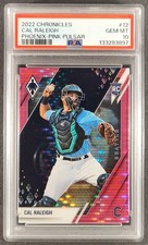 2022 Panini Chronicles Cal Raleigh Phoenix Pink Pulsar RC PSA 10