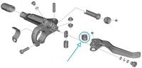 Shimano Bremshebel Spacer BL-U8000 - Ersatzteil FüR BL-U8000 Bremshebel, 2 G
