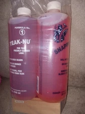 Snappy Teak-Nu #1 & #2 Kit Cleaner Restorer UV Protection for Teak Wood 32 fl oz