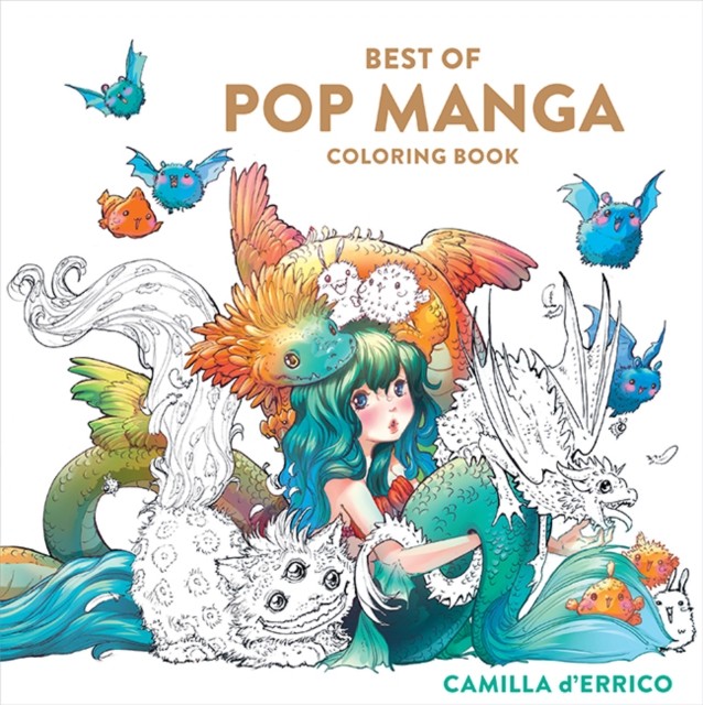 Best of Pop Manga Coloring Book by Camilla D'Errico (Paperback Book) - Image 4