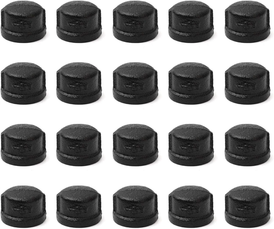 Durable 1/2 Inch Malleable Iron Caps - Perfect for Home and Garden Use - Image 3 of 4