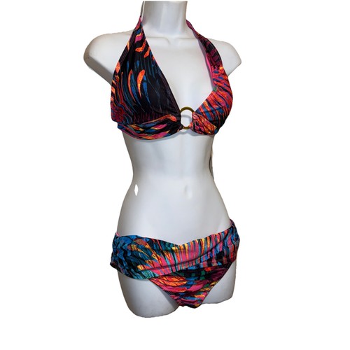 Costume da bagno multicolore Blue Rod Beattie 2 pezzi R taglia 12 NUOVO - Foto 2 di 5