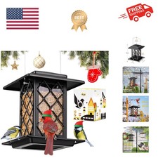 Mangiatoia per uccelli da esterno, mangiatoia per uccelli in metallo, mangiatoia per uccelli selvatici per cardinali,...