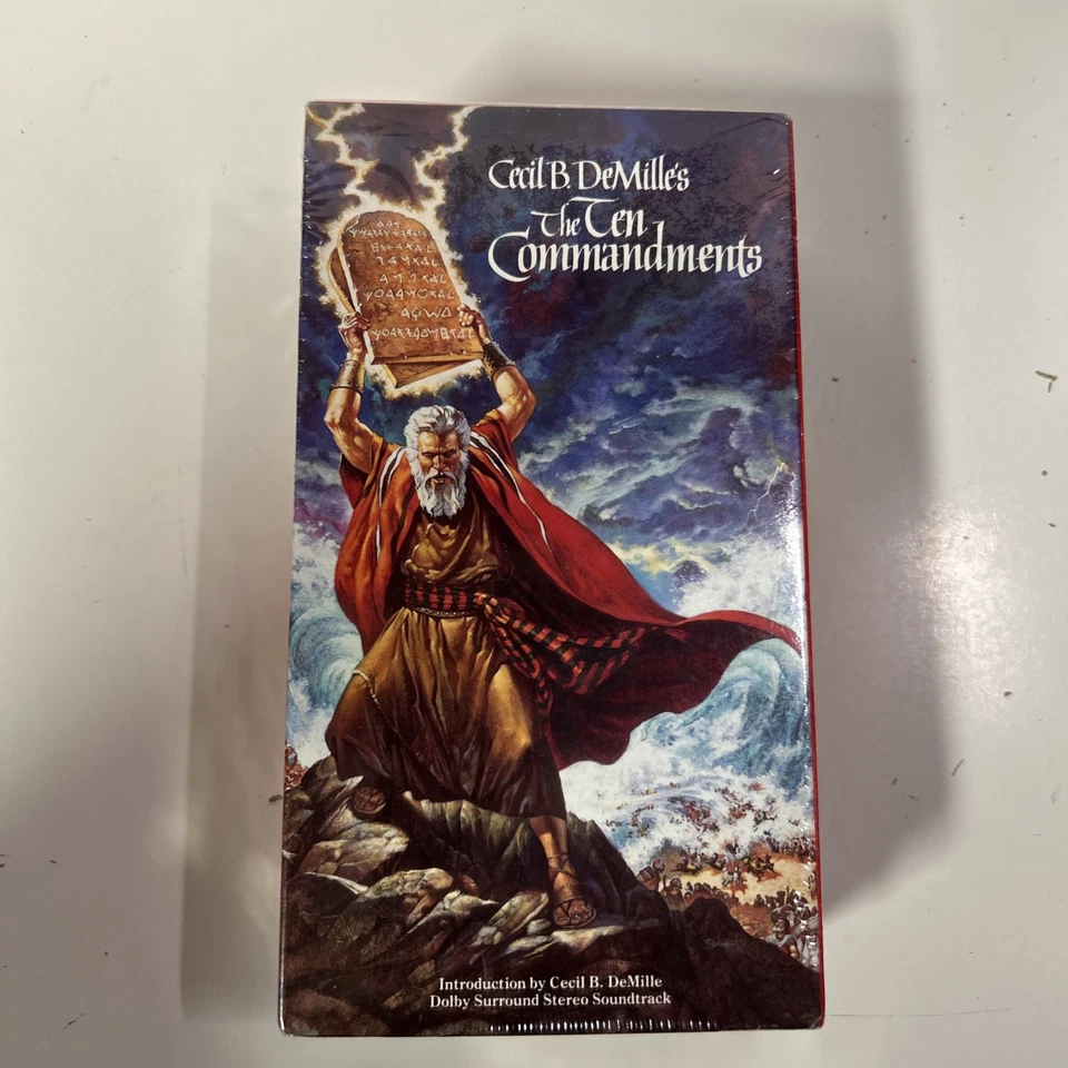 The Ten Commandments (1956) 2-Tapes Set Paramount Pictures VHS New SEALED Foto 3 de 4