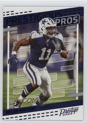 2023 Panini Prestige Prestigious Pros Xtra Points Blue 34/249 Micah Parsons 18t1