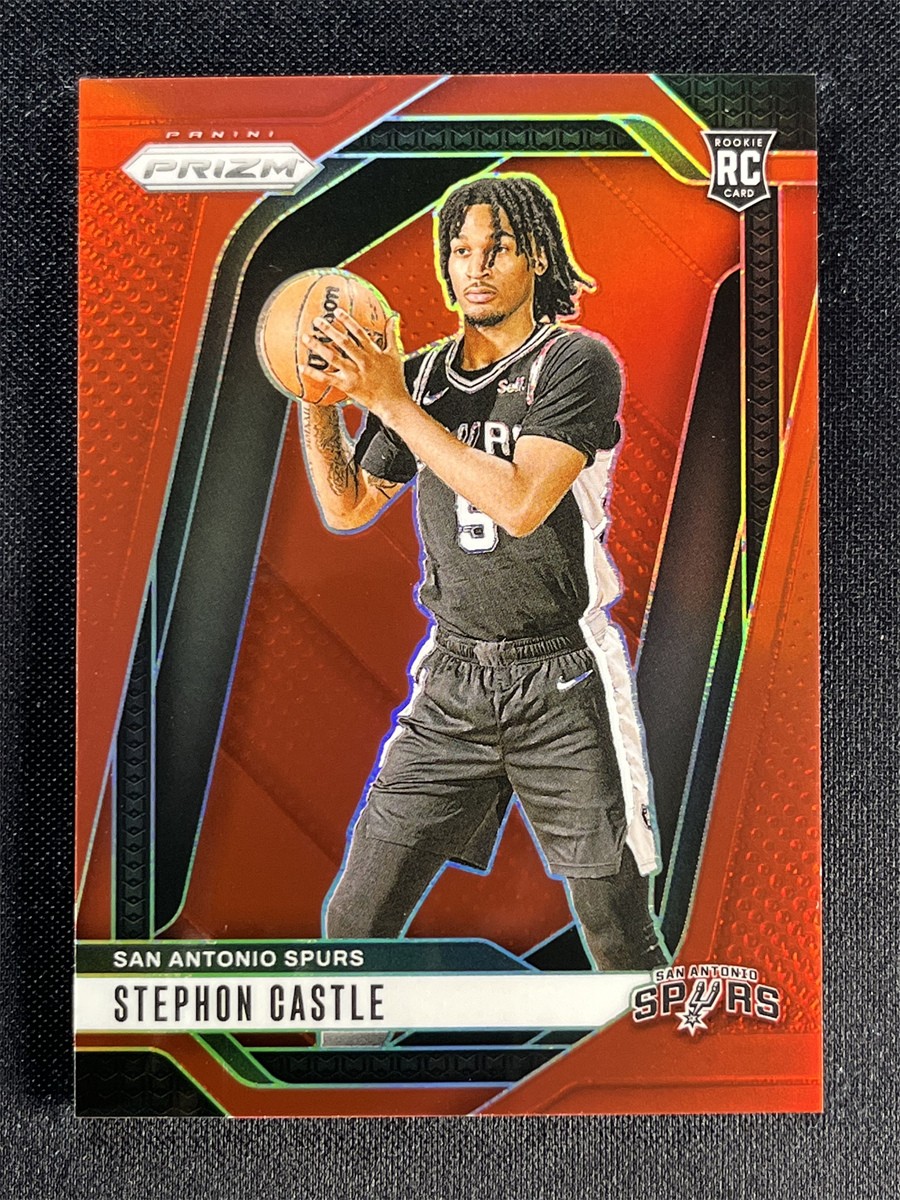 2024-25 Panini Prizm Stephon Castle #234 Red Prizm Rookie RC Spurs /299 &12201