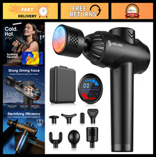 Deep Tissue Massage Gun with Heat Cold Therapy, Percussion Muscle Massager