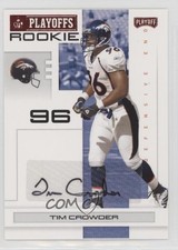 2007 Playoff NFL Playoffs Rookie Red Signatures 70/100 Tim Crowder #171 Auto i5f