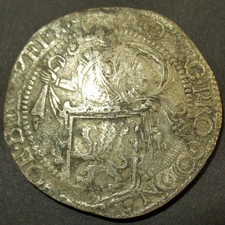 Shipwreck Salvage COA!  1617 Dutch Colonial Overijssel mint  VOC Merestein 1702