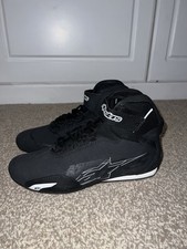 ALPINESTARS SEKTOR MOTORCYCLE MOTORBIKE PROTECTIVE SHORT BOOT BLACK WHITE