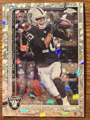 2025 Topps Chrome Dont'e Thornton Jr. RC /6 Molten Mercury First Day Issue SSP