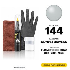 Lackstift F&uuml;r Mercedes GLB 144 Mondsteinweiss Komplett Farbton Genau Lackstift