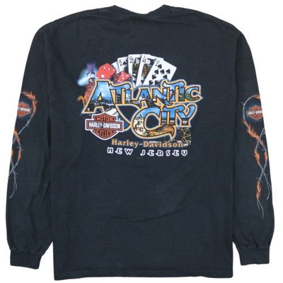 Harley-Davidson Herren T-Shirt Schwarz XL Langarm Grafik