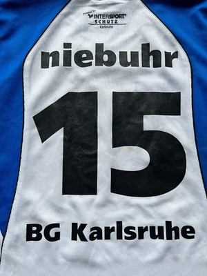 Matchworn Spalding Basketball Trikot Jersey Maillot BG Karlsruhe Nr.15 Niebuhr