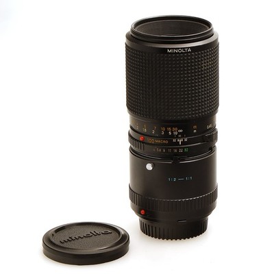 Minolta MD Macro Objektiv 4 / 100 mm MF für Minolta MD Mount