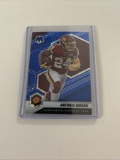 2021 Panini Mosaic No Huddle Antonio Gibson Blue #/75 Commanders